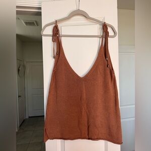 Lulu's Terracotta Knit Camisole